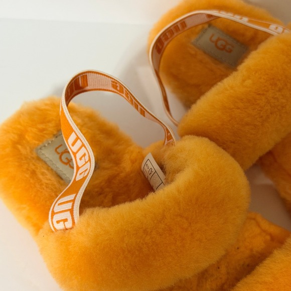 UGG 'Oh Yeah' Slippers Pop Orange‎ Womens Size 5 - Picture 9 of 9